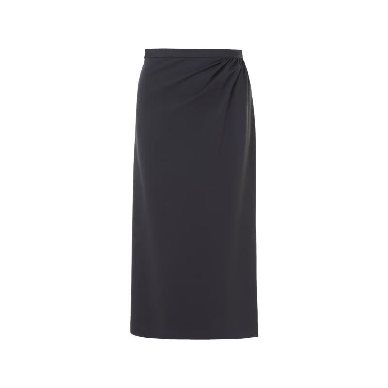 

Langzi Asymmetrical Pleated Midi Skirt