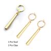3Pcs/Set Cosplay Anime Roronoa Zoro Drop Earrings Unisex Long Pendant Fake Earring Ear Clip for Costume Prop Jewelry Accessories