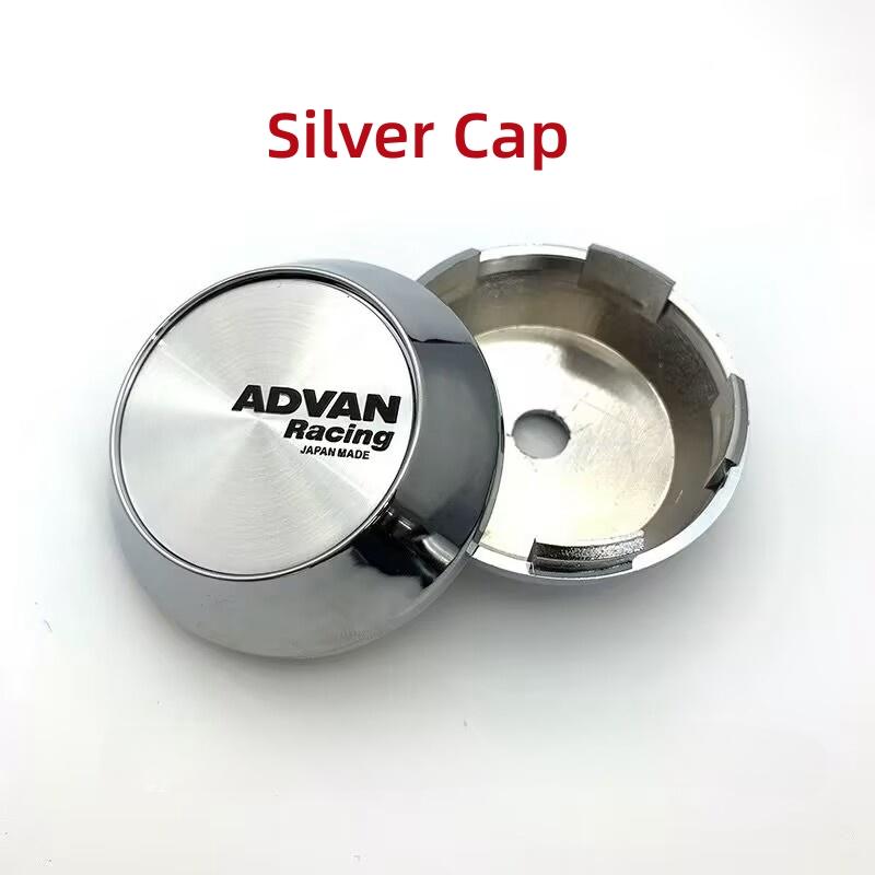 ASS1 4pcs/lot 60mm 64mm 65mm 68mm 69mm ADVAN Racing Car Wheel Center Hub Caps Wheel Center Cap Decoration Auto Styling Rim Hub Cap