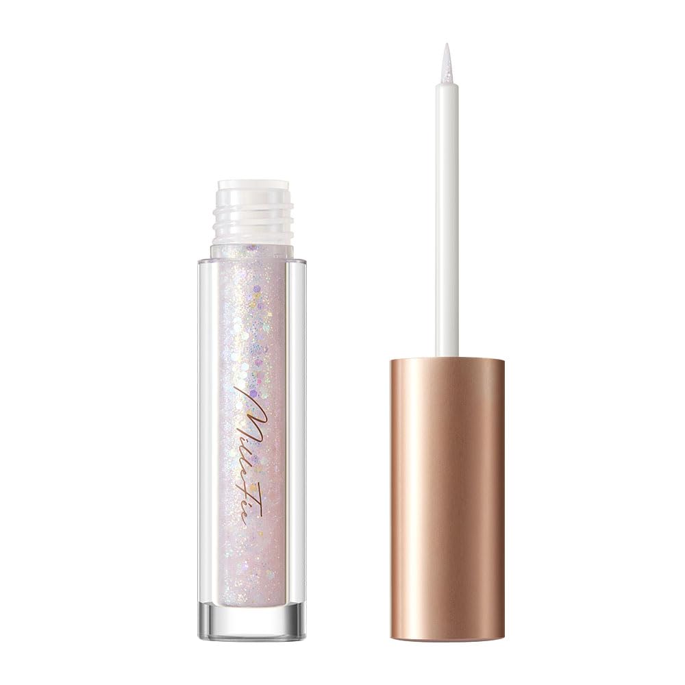 MilleFee Stella Glitter Liner Brokatowy Mieniący się Płyn do Oczu Dolna Powieka Cień do Powiek (01 Spica) - Eyeliner, Torba, Brokat,
