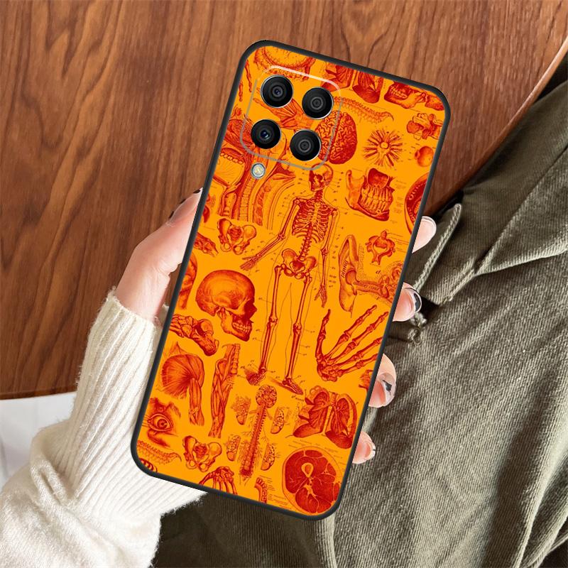 X-Ray Human Anatomy Case For Samsung Galaxy M11 M21 M31 M35 M12 M13 M14 M15 M16 M36 M56 M53 M32 M52 M55 M34 M54