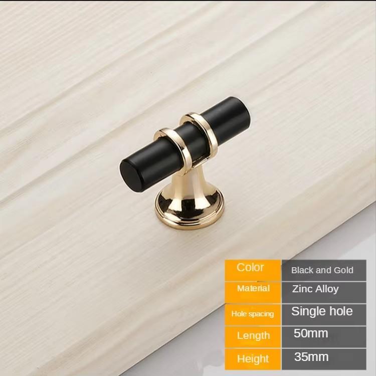

Modern Zinc Alloy Black Gold Door Handles Kitchen Cabinet Handles Solid Drawer Knobs Fashion Furniture Handle Hardware Furniture