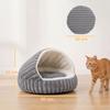 Cat Bed for Indoor Kittens w/ Non-Slip Bottom, 50 x 50 x 32 cm, Grey