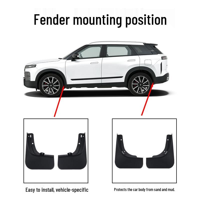 Suitable for 2023-2025 Chery Tansuo 06 Yueye Edition and Jaecoo J7 Offroad Mudguards Ridge AWD