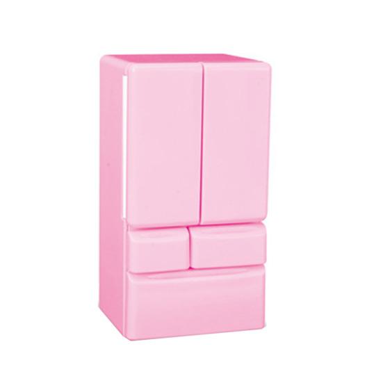 Холодильник с открывающейся дверью Реалистичный пластиковый кухонный прибор для игровой комнаты Микро розовый