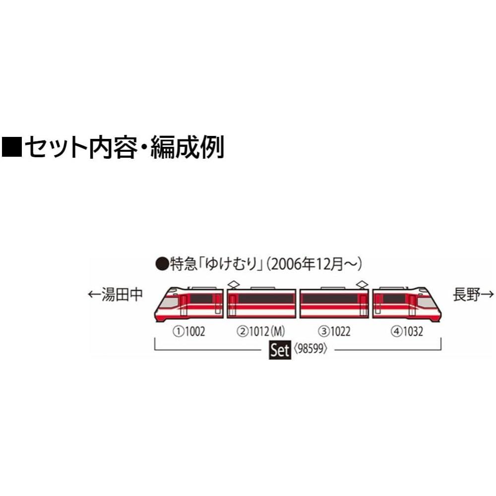 Tomytec Tomix N Gauge NagaNo Electric Railway 1000 Series Yukemuri Set Model traiN 98599