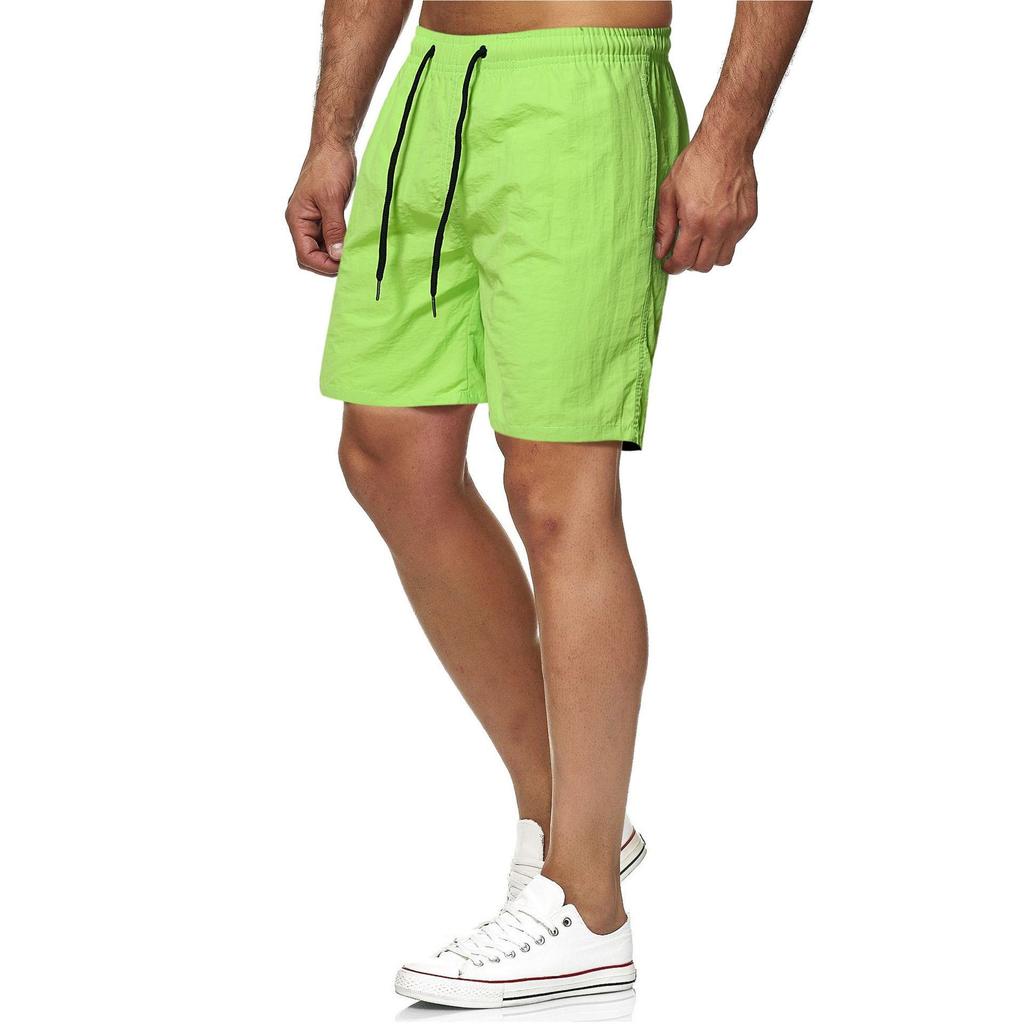 Men's 5-minute Quick-dry Solid Color Beach Pants Sports Fitness Shorts