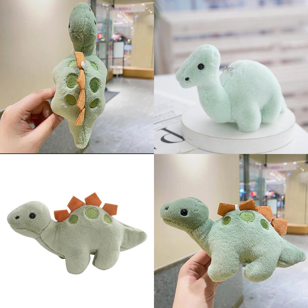 Cute 2024 Dinosaur Plush Toy Keychain Soft Pp Cotton Bag And Car Ornament