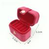 New Velvet Mini Ring Box Portable Earnail Pair Ring Jewelry Packaging and Storage Box