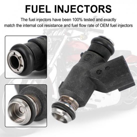 1Pcs Fuel Injectors for Harley Davidson Motorcycle 25 Degree 27709-06A 2770906A