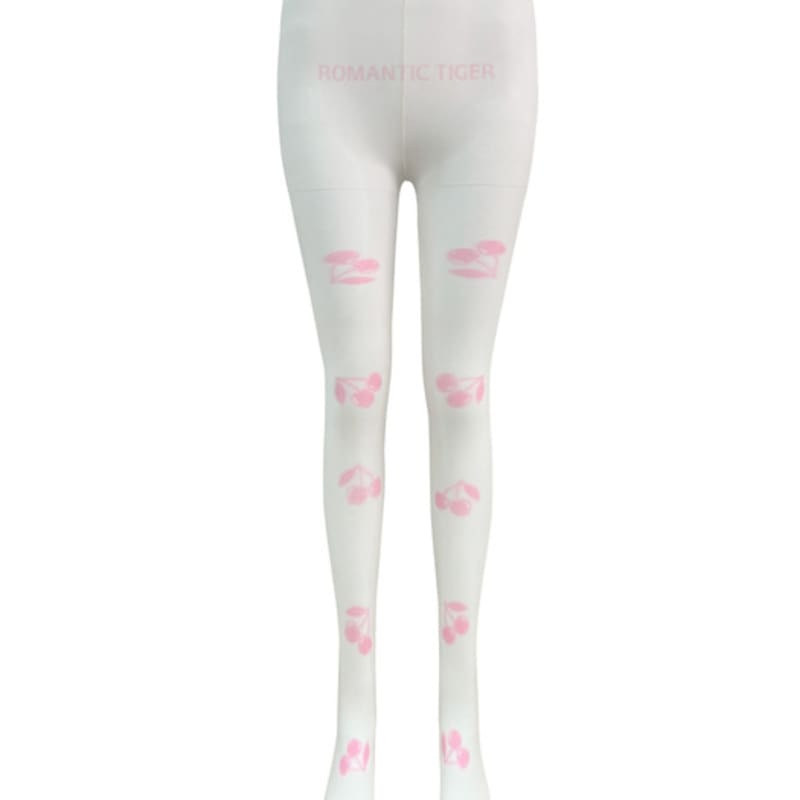 

Романтичные колготки с вишневым тигром Free