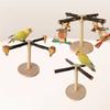 Bird Wood Perch Rotating Molar Stand for Parrots Conure Supplies Budgies Grinding Scratchers for Small Medium Parrots