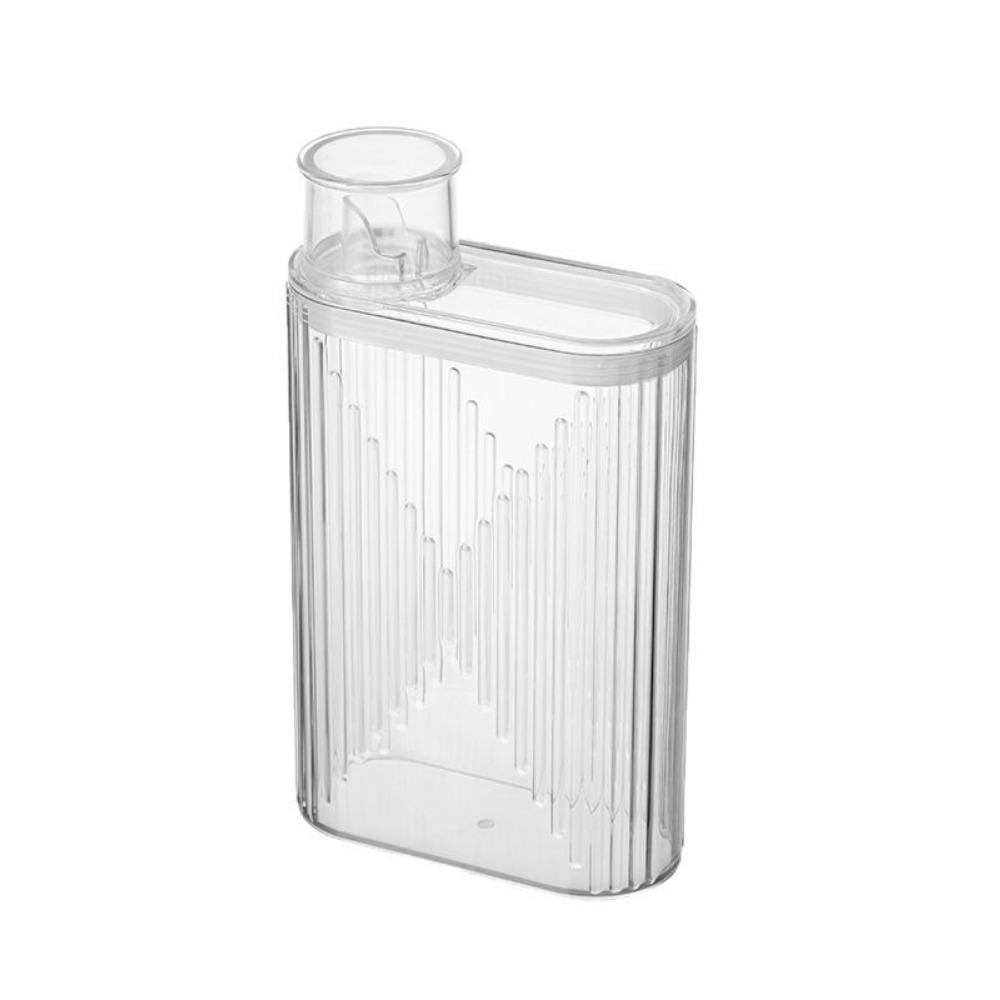 Przezroczysty Dozownik Płynu do Prania Proszku Płynnego Prania 1300ML/1600ML Słoik Pojemnik na Płyn do Prania Plastik PET Prostokątny
