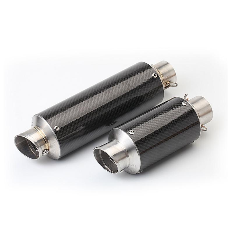 Universal 51mm Motorcycle Exhaust Carbon Fiber Muffler With DB Killer For R15 DUKE125 Z400 R25 Mt15 Cbr500 PCX