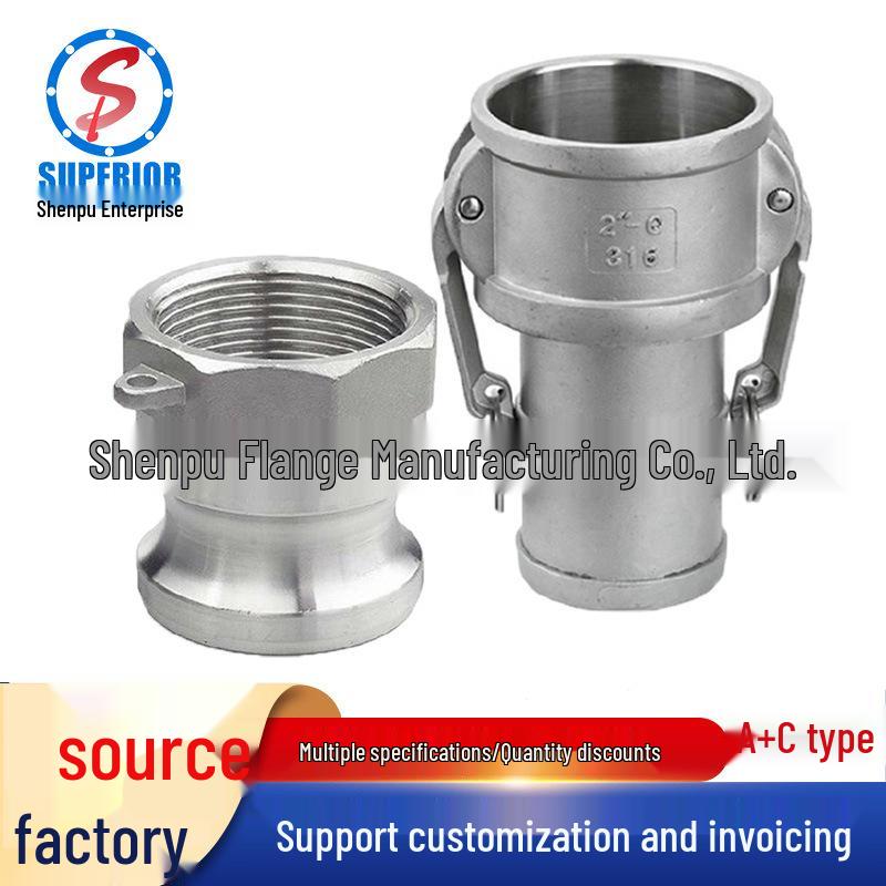304 Stainless Steel Quick Connect Water/Oil Hose Coupler Type A & C 4mm DN15