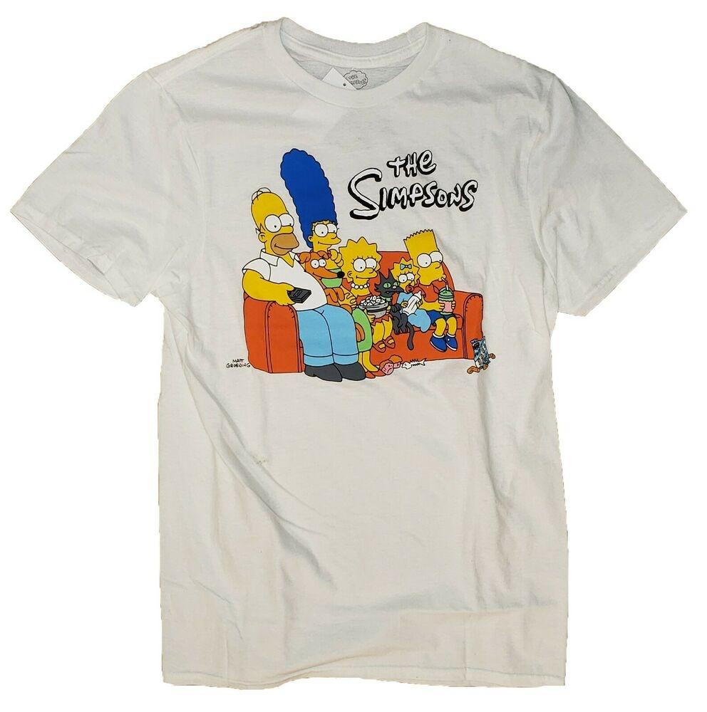 

The Simpsons White Graphic T-Shirt