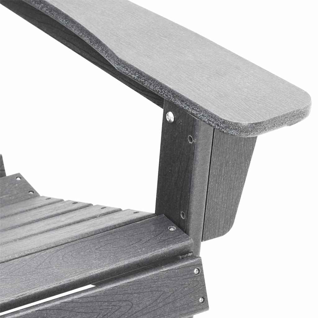 Adirondack Chair Light Grey 82 X 74 X 92 Cm HDPE