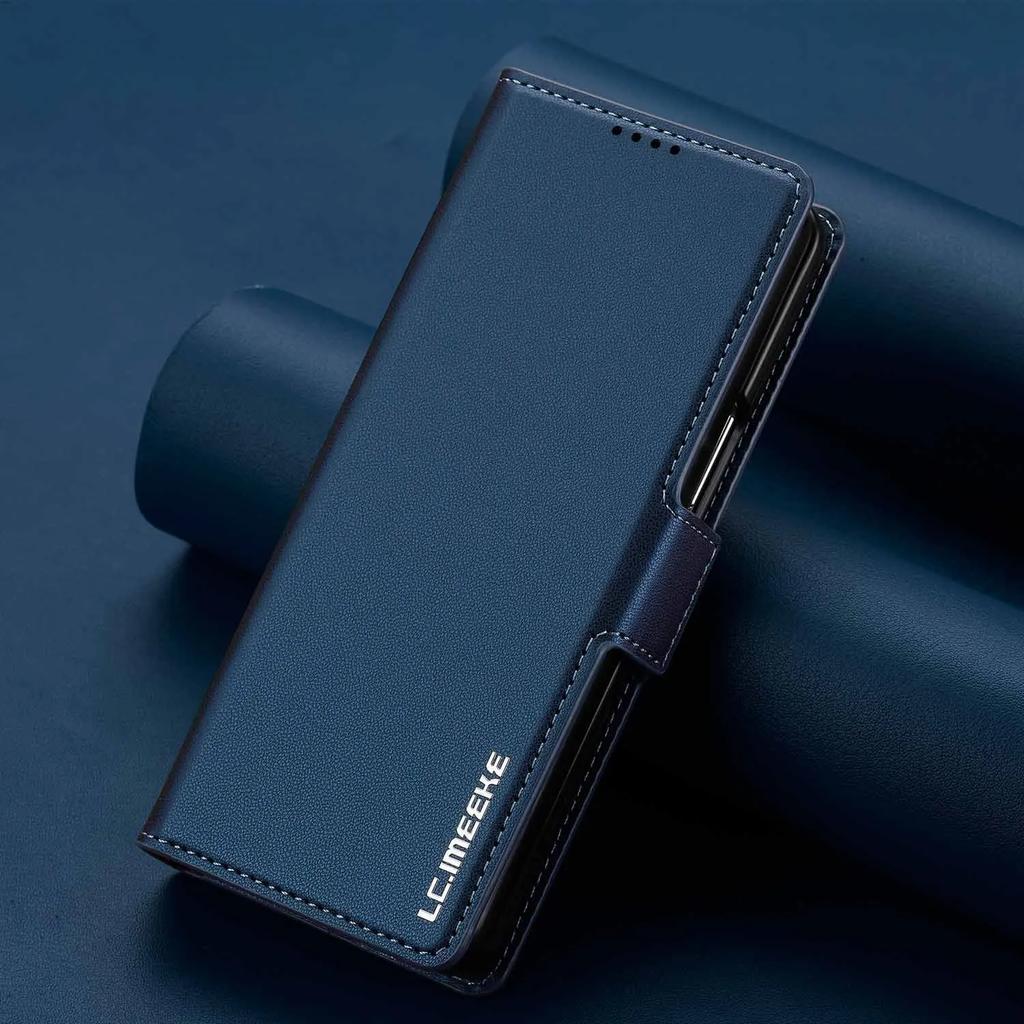 Retro Pure Color Magnetic Leather Case For Samsung Galaxy Z Fold 7 6 5 4 3 Shockproof Card Bag Holder Pocket Cover With Pen Slot