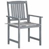 Maison Exclusive - Chaises de jardin et coussins lot de 6 Bois acacia massif Gris