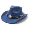 New Beach Resort Suede Top Hat Men's and Women's Couple Hat Western Cowboy Top Hat Jazz Hat for Performance