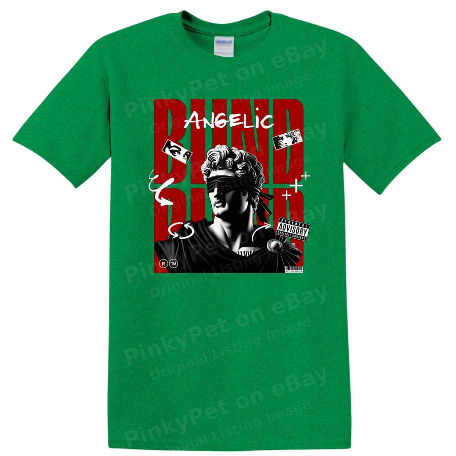 Blind Angelic Statue Graphic T Shirt for Art Lovers and Streetwear Tee