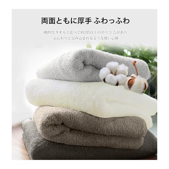 AYO Bath Towel Set of 2, Light Gray, Hotel Quality, Plush, 100% Cotton, Highly Absorbent, Durable, Solid Color, Low Lint, Giftable