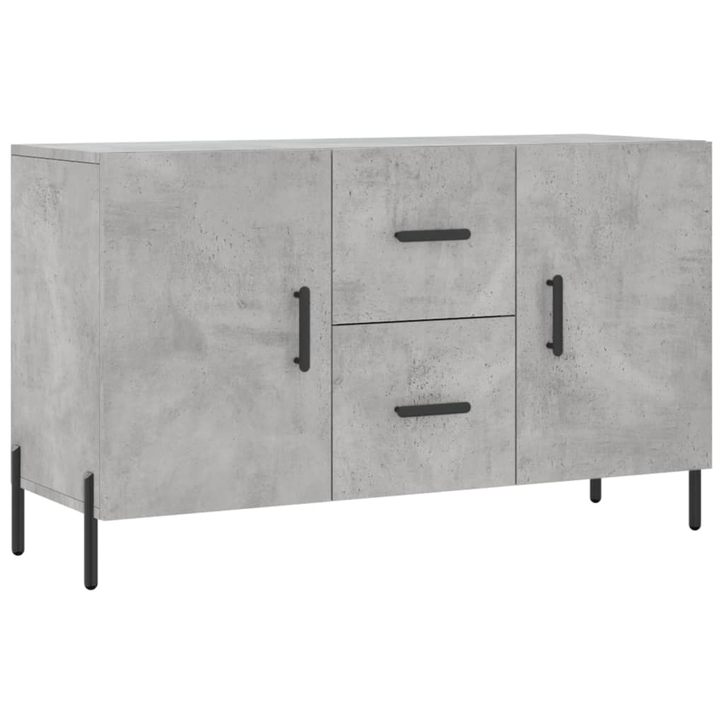 Vidaxl Komoda, Szarość Betonu, 100X36X60 Cm, Materiał Drewnopochodny