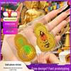 999 Pure Gold Gourd Amulet Sticker for Prosperity, Exam Success, and Safety – Dazzling Color Gold Card