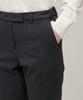 MUSINSA STANDARD WOMAN Women'S Heavyweight Fleece-Lined Slim Straight Hidden Elastic Waist Slacks [Charcoal Gray]