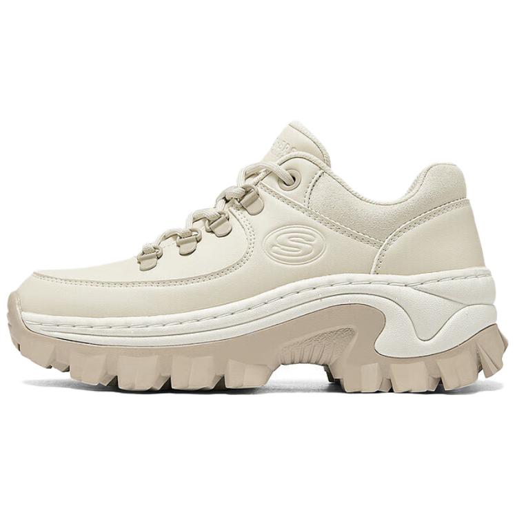 Skechers Street Series Honey Cake Shoes Comfortable Casual Versatile Height Increasing Wear Resistant Lightweight Low Top Dad Shoes 177226-OFWT 35