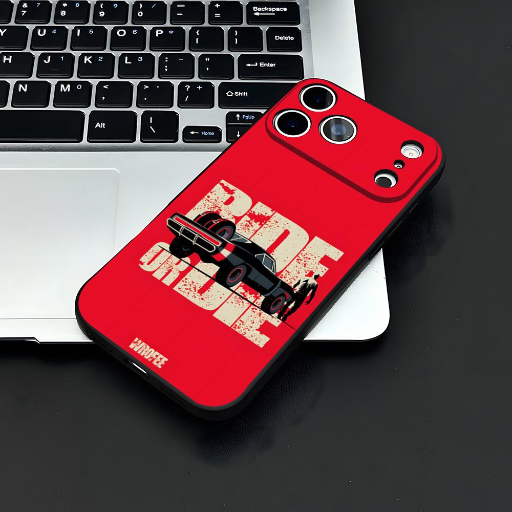 F-fast And F-Furious Handyhülle Für IPhone 17 Air 16 E Pro Max 15 14 13 Mini 12 Pro 11 Max Plus Schwarze Weiche Hülle