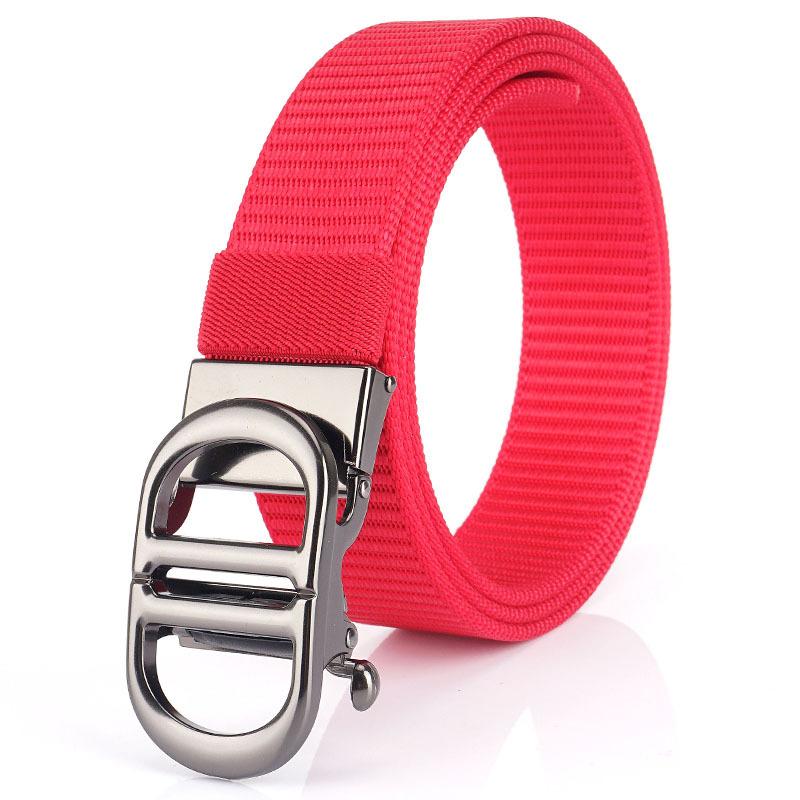 

Новый мужской ремень для поездок на работу с автоматической пряжкой из нейлона, универсальный двухслойный толстый ремень для отдыха на природе 120cm