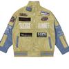 Jaqueta de Motociclista em Couro PU Estilo Retrô Americano: Casaco de Baseball Streetwear de Outono/Inverno de Alta Qualidade para Homens/Mulheres