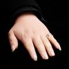 VQYSKO Bling CZ Wedding Rings For Women 6MM Stainless Steel Female Aliance Anel Love Gifts