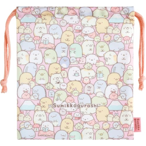 San-X Sumikkogurashi Drawstring Bag CA67602 Size: Approx. H210 x W180mm
