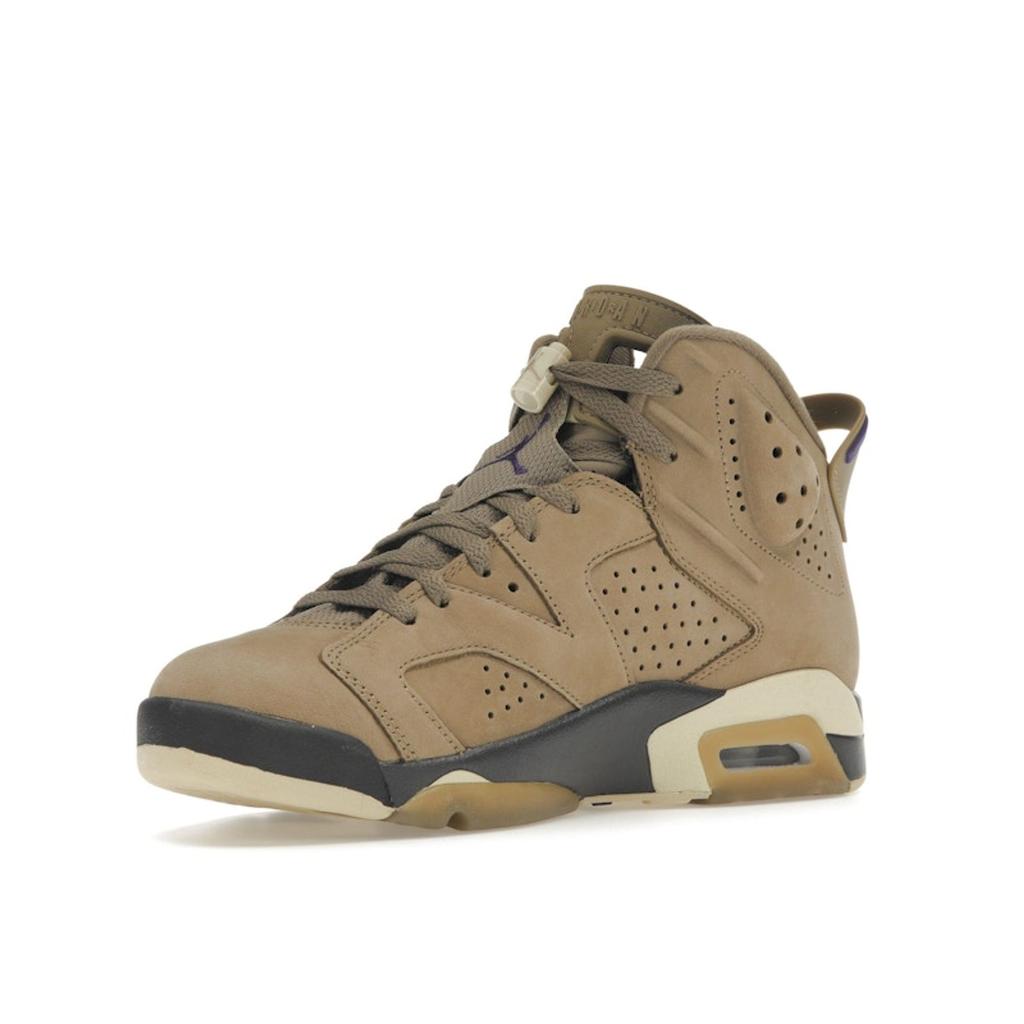 Dámské tenisky Air Jordan 6 Retro GORE-TEX Brown Kelp Týmově zlatá Stínově hnědá Královská fialová FD1643-300
