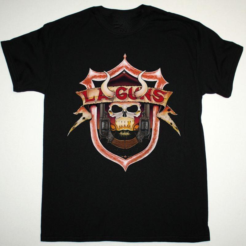 LA GUNS Band Heavy Cotton Black Full Size Unisex Classic Shirt EN749 Unisex T-Shirt S