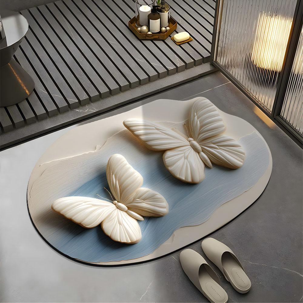 Anti Slip Floor Mat Bathroom Toilet Door Dirt Resistant Household Maintenance Bathroom Floor Mat Water Absorbing