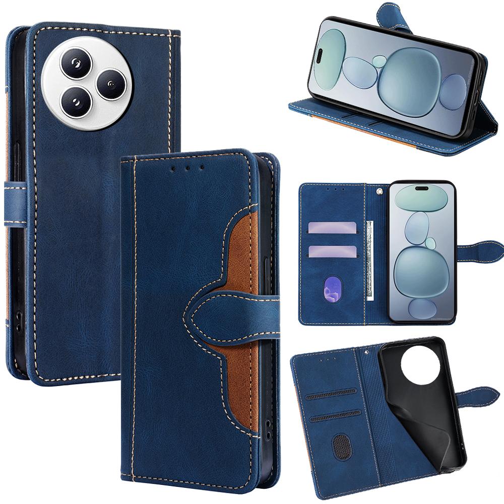 For Xiaomi Civi 5 Pro 5G Case Leather Wallet Phone Cover with Straw Hat Magnetic Clasp