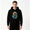 Men's Demon Anime Printed Pullover Hoodie Casual Long Sleeve Warm Hooded Sweatshirt for Daily Wear