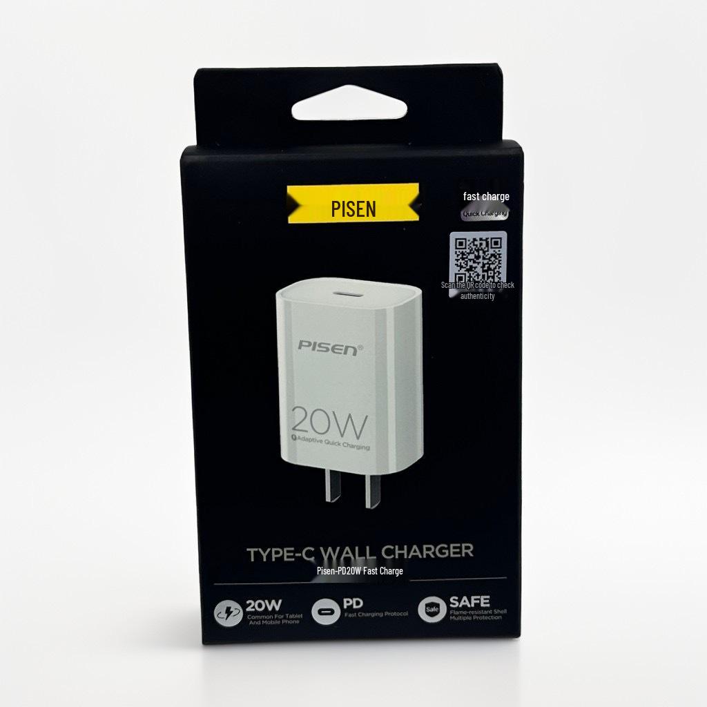 Câble de Charge Rapide Type-C Double Tête PISEN pour iPhone 15 Pro Max