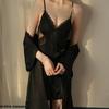 Suspender Nightgown Women's Summer Pure Desire French Nightgown Sexy Hollow Pajamas Women's New Summer Ice Silk