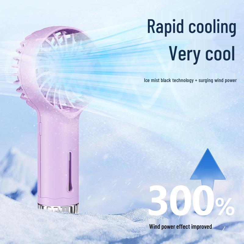 Portable Mini Spray Fan with USB Charging for Outdoor and Desktop Use