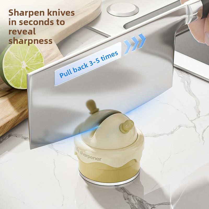 Professional Ceramic Knife Sharpener for Kitchen Quick Easy Scissors and Knives Sharpening Tool