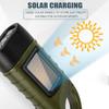 Hand Crank Dynamo Traditional Design for Outdoor Camping Mountaineering LED Flashlight Portable Torch Lantern Solar Power Tent Light
