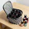 Portable 9 Compartments Essential Oil Bag 15ML Capacity with Handle Nail Polish Storage Bag Shockproof Essential Oils Organizer