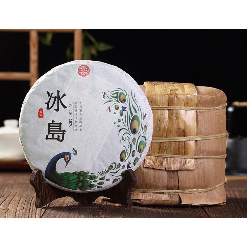 357g Iceland Pu'er Tea Raw Tea Yunnan Ancient Tree Tea Organic Healthy Tea Cake