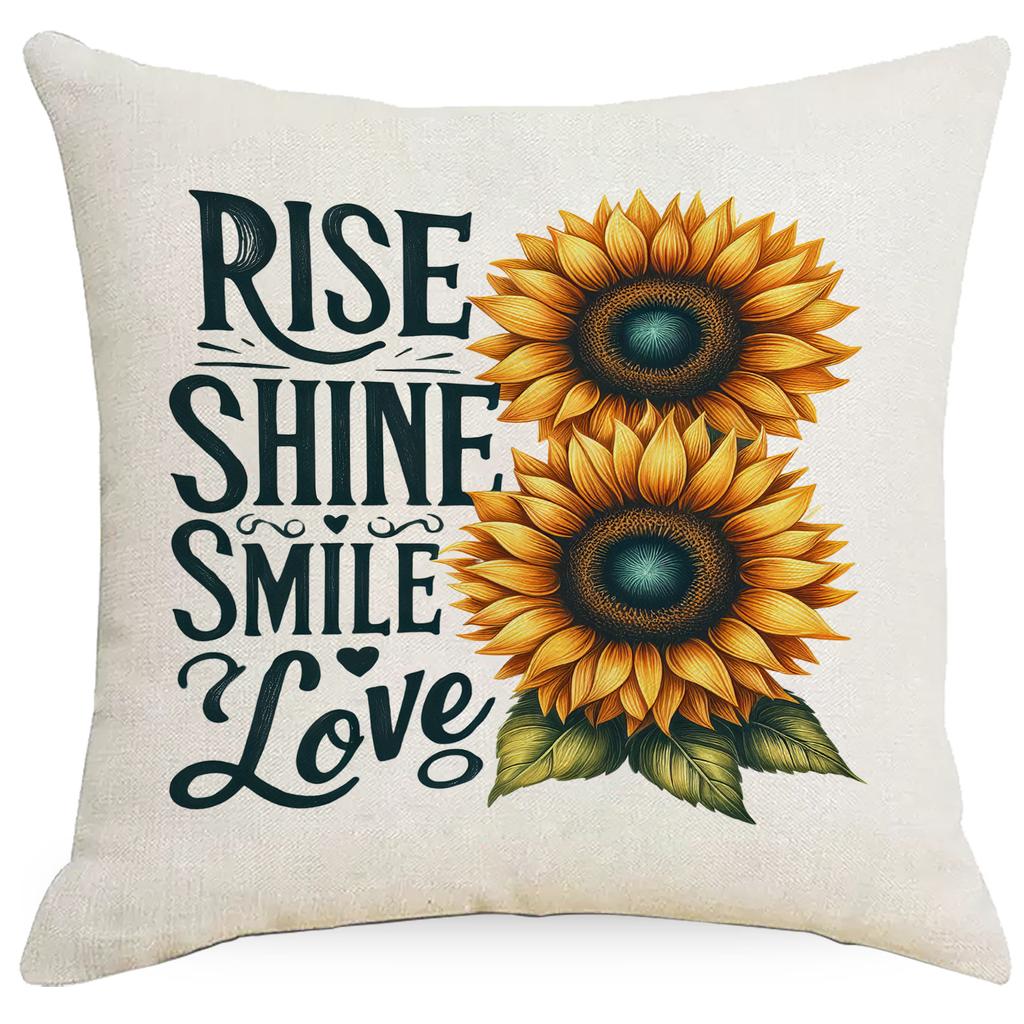 Sunflower Pillow Case European and American Style Home Sofa Pillow Combination Color Sofa Pillow