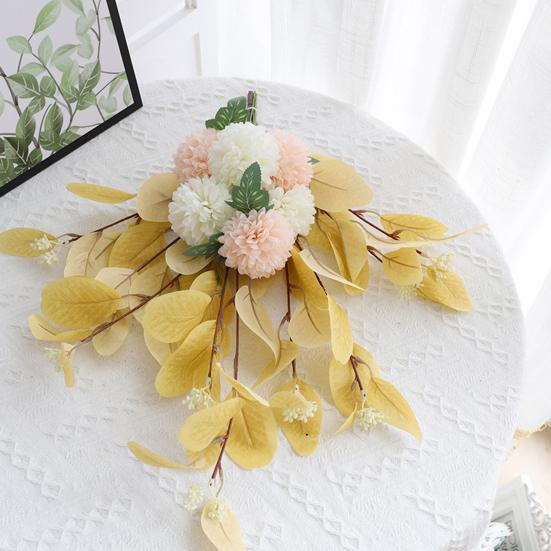 1 Bouquet Fleur Artificielle Décoratif Sans Flétrissement Arrangement Floral Soie Artificielle Plante Fleur Artificielle Décor de Fête