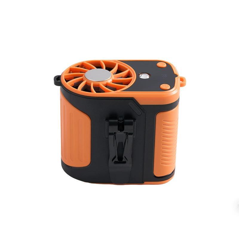 

2026 Rechargeable Neck & Waist Cooling Fan for Outdoor High-Temperature Work 105*82*94mm